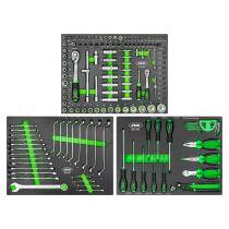 JBM 54836 - SET DE 3 MÓDULOS EVA CARBONO PARA CARRO DE HERRAMIENTAS