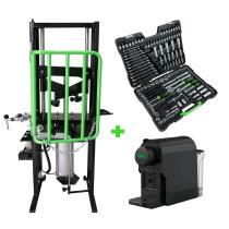 JBM SERIE494E - COMPRESOR DE MUELLES NEUMÁTICO 1T + MALETÍN DE HERRAMIENTAS