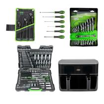 JBM SERIE536F - 51318 SET DE 12 LLAVES + 54045 MALETÍN DE HERRAMIENTAS 216 P