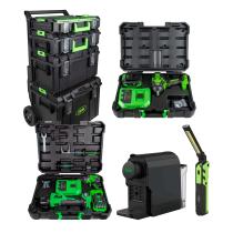 JBM SERIE580E - CARRO MODULAR + PISTOLA DE IMPACTO 1/2' 1000NM + AMOLADORA