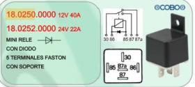 COBO 1802500000 - RELE 24 V 22-10A CONMUTADOR CON DIODO