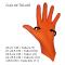 RZ TOOLS 950203 - GUANTE DE NITRILO NARANJA TALLA XL 50 unidades especial mecá