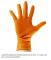 JBM 53552 - GUANTES NARANJAS DESECHABLE TALLA L DIAMANTE
